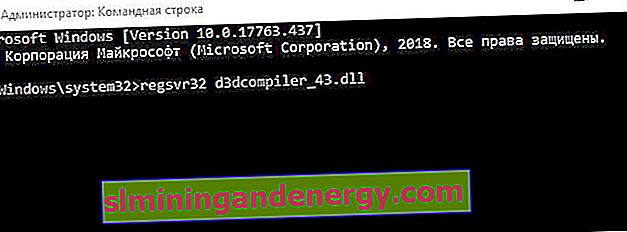 regsvr32 d3dcompiler_43 dll