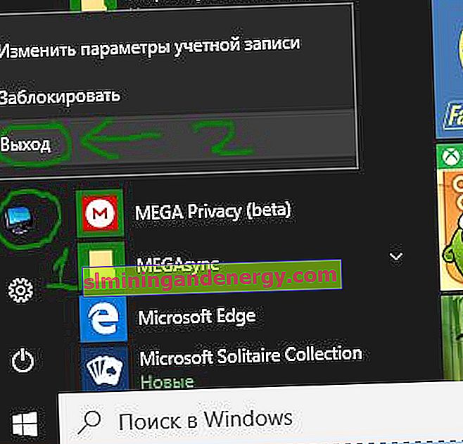 Tukar pengguna Windows 10