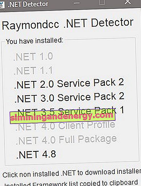 Pengesan Raymondcc .NET