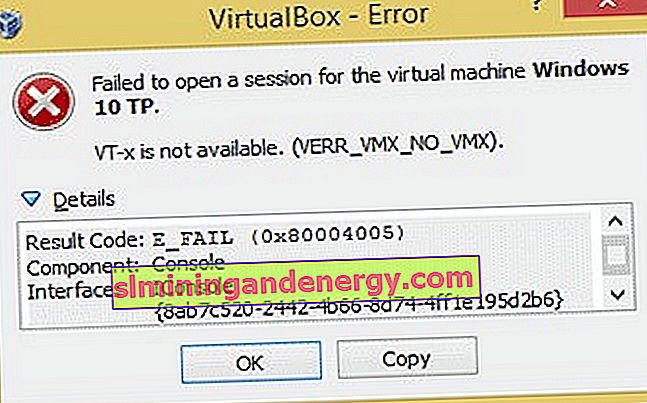 vt-x is not available (verr_vmx_no_vmx)